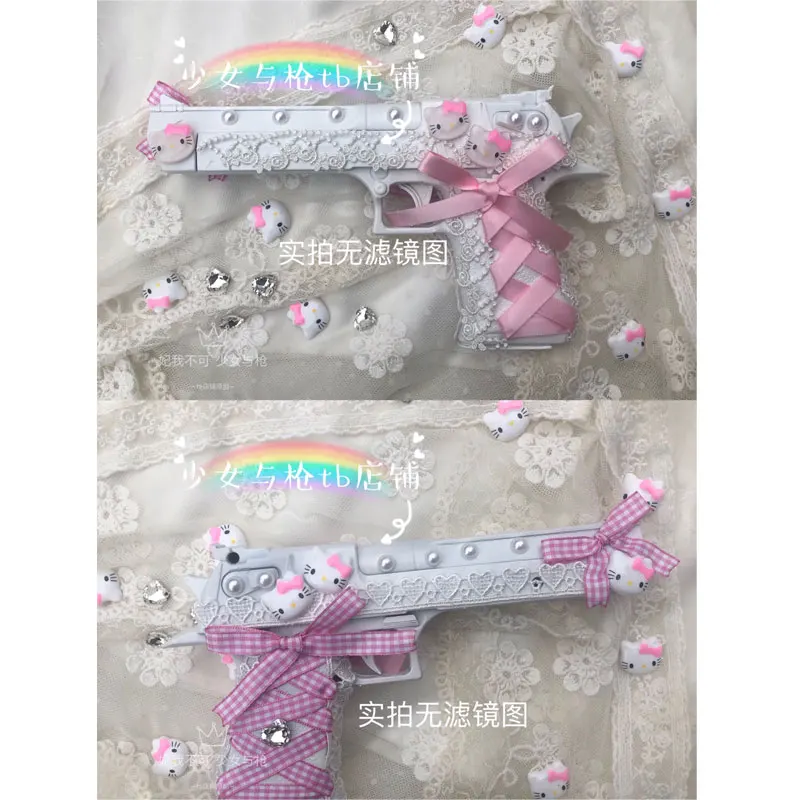 Cosplay Pistol Toy Gun Model Cannot Shoot Comic-con Photo Props Sweet Girls Handmade Cosplay For Girls  Outdoor Fake Gun Gifts