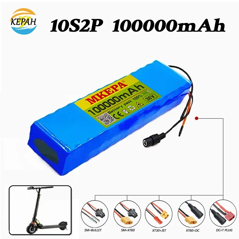 10S2P 36V 100000mAh 36V Electric Scooter Battery Lithium Electric Scooter 800W Electric Scooter Battery 36V 10S2P Battery