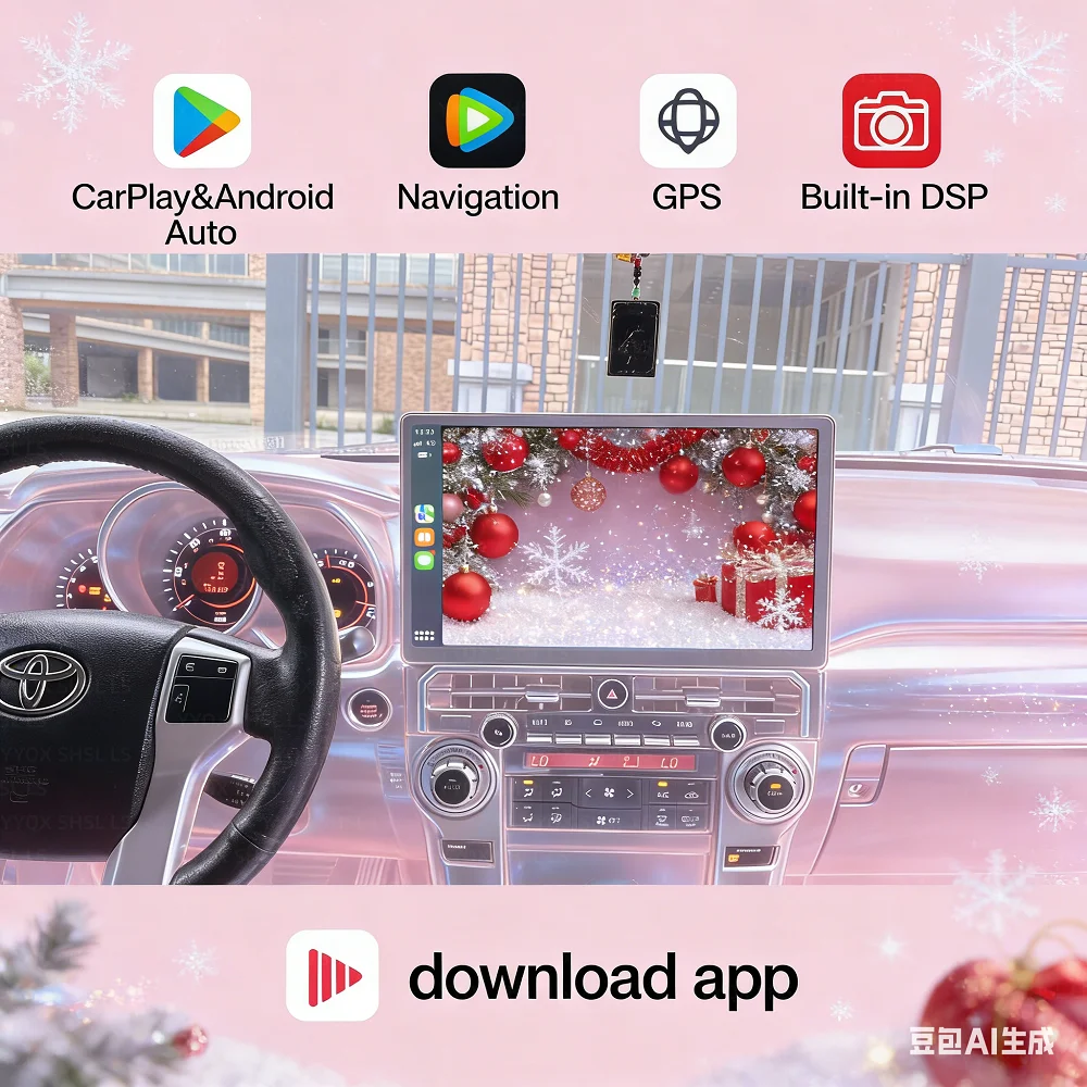 16 Inch Touch Screen For Toyota 4Runner 2010-2022 Car Radio Multimedia Vide Player Stereo GPS Navi Auto Android Wireless CarPlay