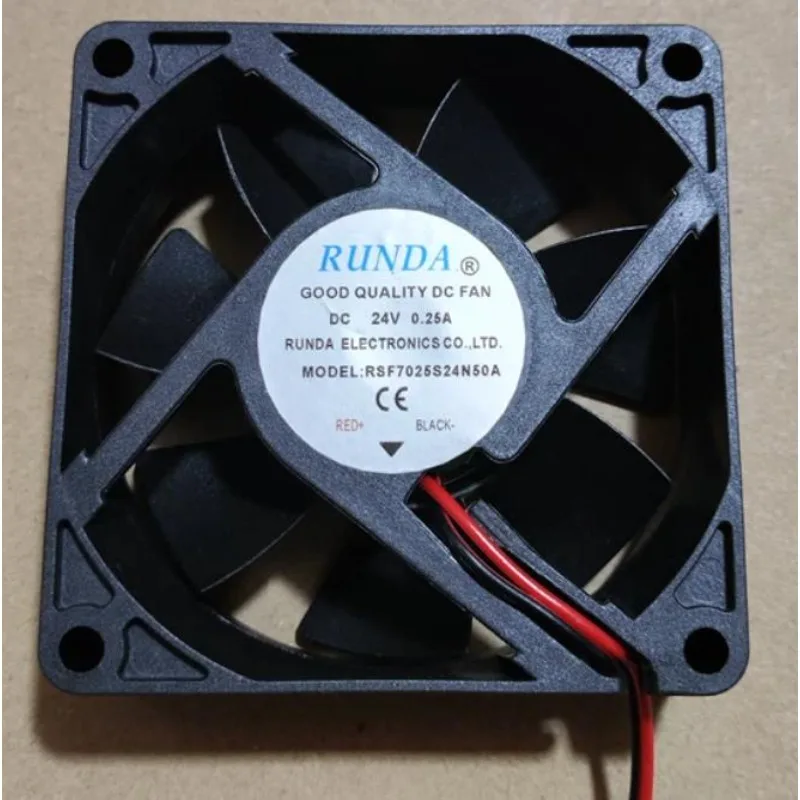 Cooler Fan for RUNDA RSF7025S24N50A 24V 0.25A 7025 7cm Welding Machine Lathe Cooling Fan 70x70x25mm