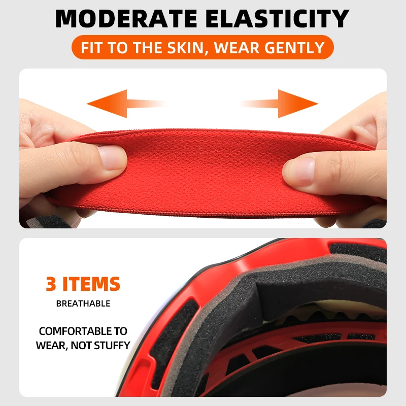 نظارات تزلج أسطوانية واسعة الميدان لتسلق الجبال وركوب الدراجات، نظارات التزلج الشتوية على الجليد والثلج على الجليد #4