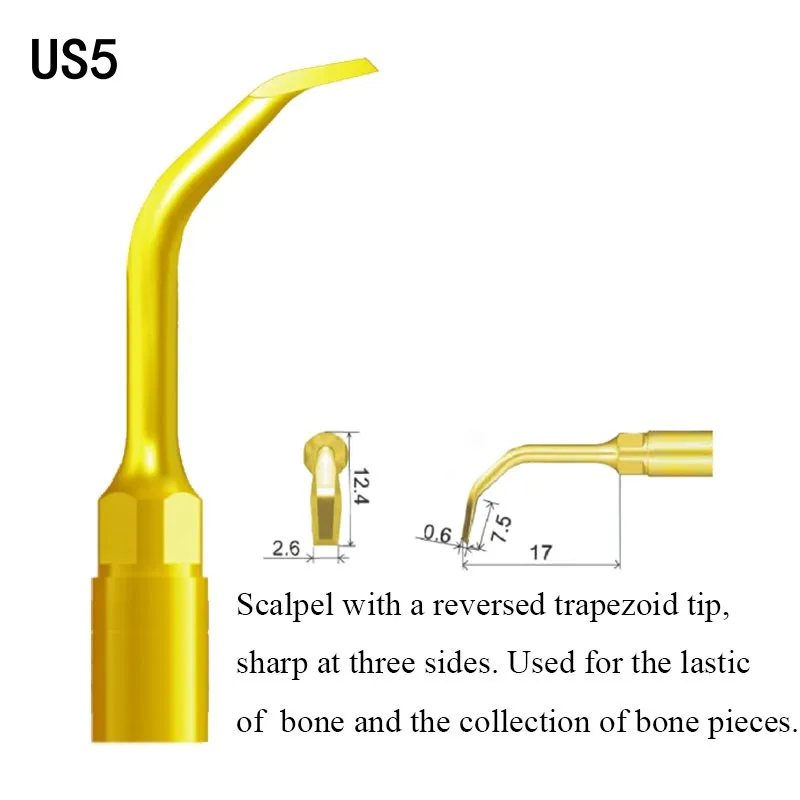 VV Dental Ultrasonic Surgery Zestaw do cięcia kości Profesjonalne narzędzia stomatologiczne kompatybilne z WOODPECKER ULTRASURGERY