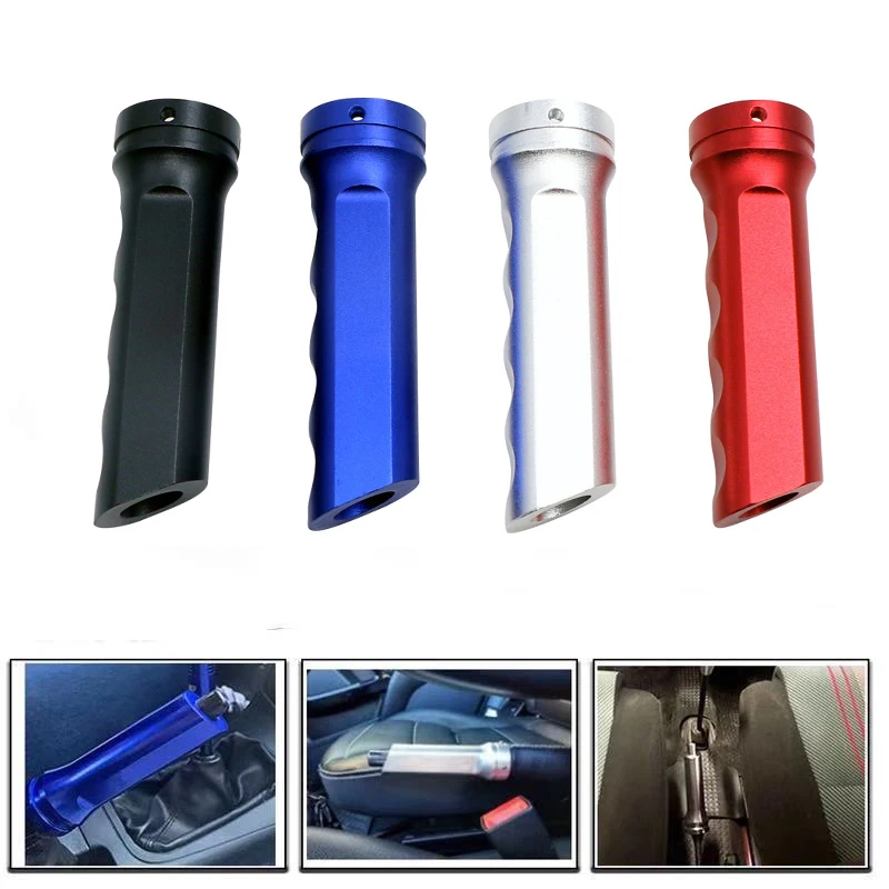 Universal Racing Auto Car Aluminium Hand Brake Sleeve Anti-slip Decoration Handbrake Handle Gear Lever Metal Protector Cover