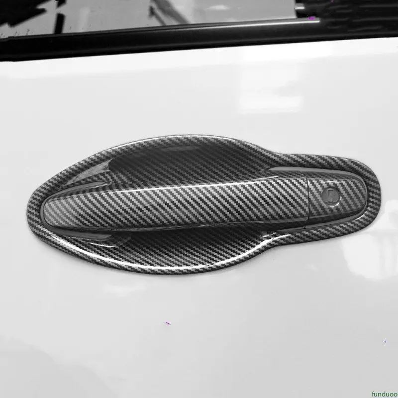 FUNDUOO Carbon Fiber Car Door Handle Covers Bowl Trim for Honda CR-V CRV 2012 2013 2014 2015 2016 Styling Accessories