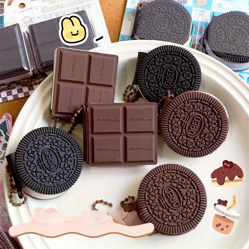 Afbeelding 4: 2 STKS Creatieve Zijdeachtige Chocolade Notebook Zelfgeurende Bean Boek Mini Notebooks Student Memo Pads Thuis Koelkast Sticker