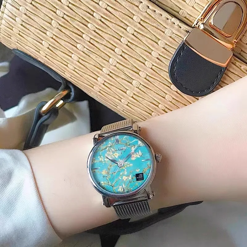 VAN GOGH 2025 Elegant Women's Watch Fashion Waterproof Clock Stainless Steel Business Dress Gift Quartz Watch for Women