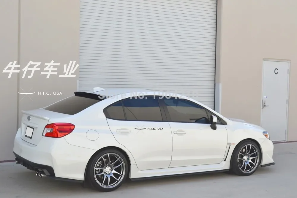 

Стайлинг автомобиля для Subaru Impreza WRX STI 2015 2016 2017 2018, авто ABS пластик, задний спойлер на крышу, солнцезащитный козырек, спойлер, крыло