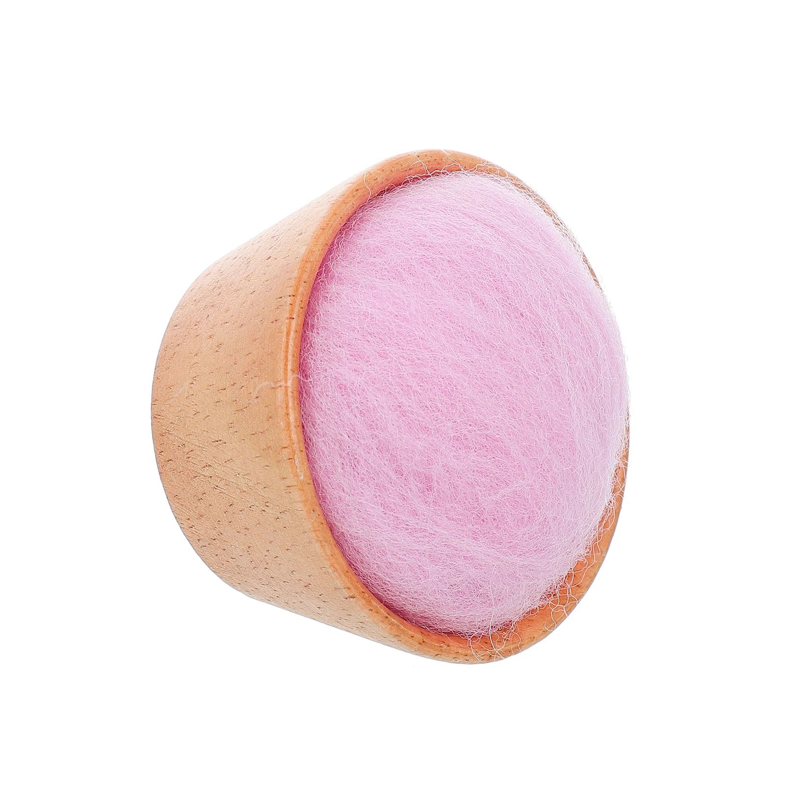 

1pc Semi-circular Needle Thread Box Pincushion Holder Wooden Base Wool Ball Portable Sewing Storage Practical Gift Accessories