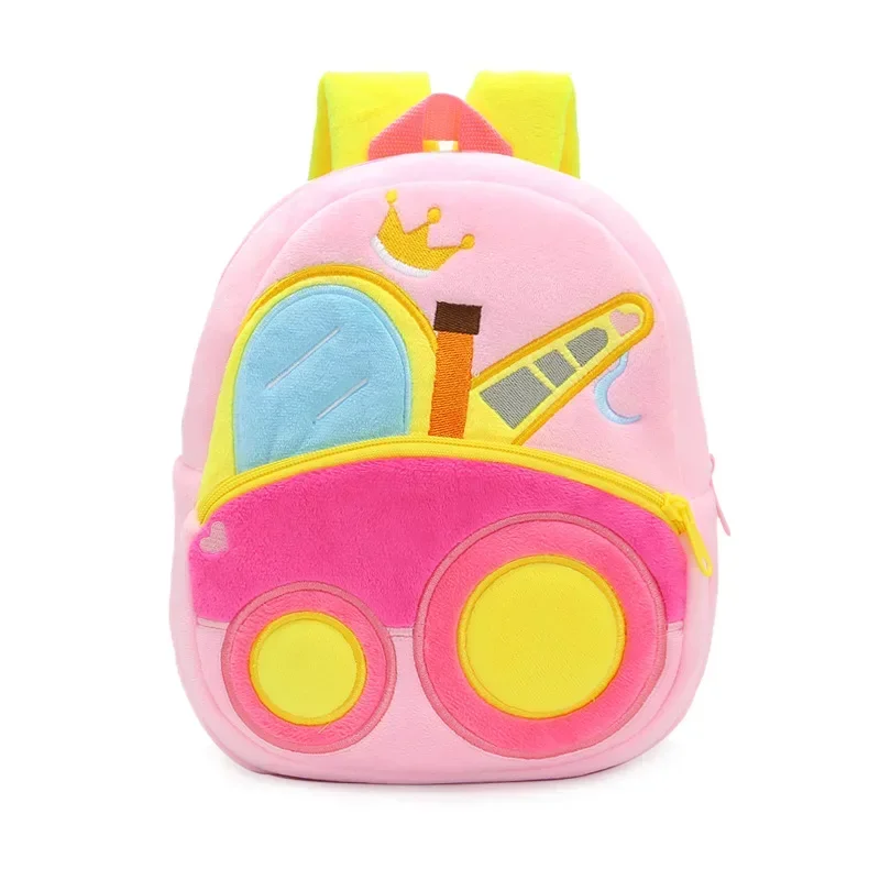 

Toddler Backpack with Drawstring - 2-5 Years Boys Mini Kids Backpack Yellow Digger Backpack Plush Backpack Kids Backpack Bag