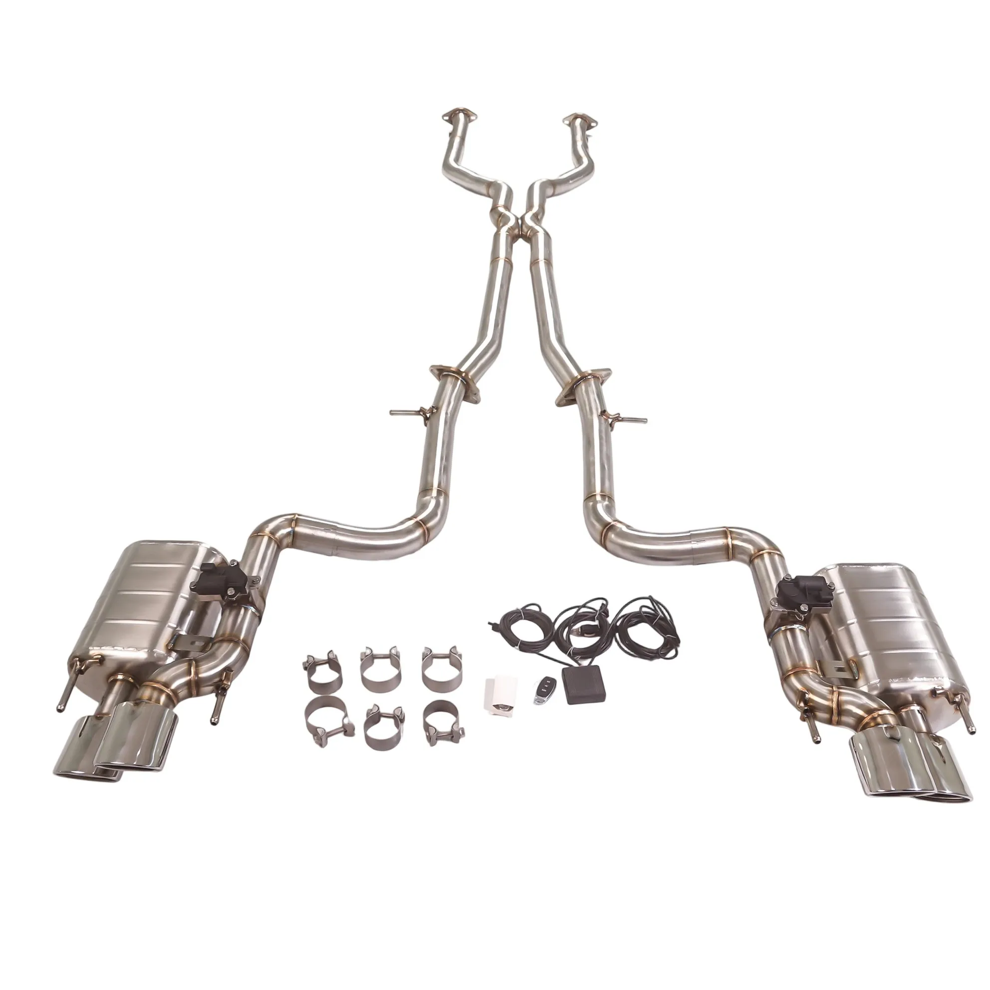 

Выхлопная система GFC catback для Lexus RCF GSF IS500 5.0L с электрическим клапаном, изготовленная из нержавеющей стали 304.