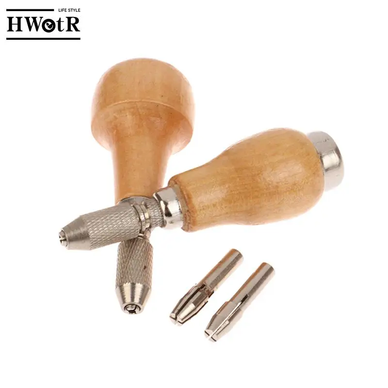 1ชิ้นเครื่องมือทำเครื่องประดับอัญมณีเข็มหนีบจับไม้พร้อมชุดเครื่องมือเจาะห่อลวดบิด2หัว