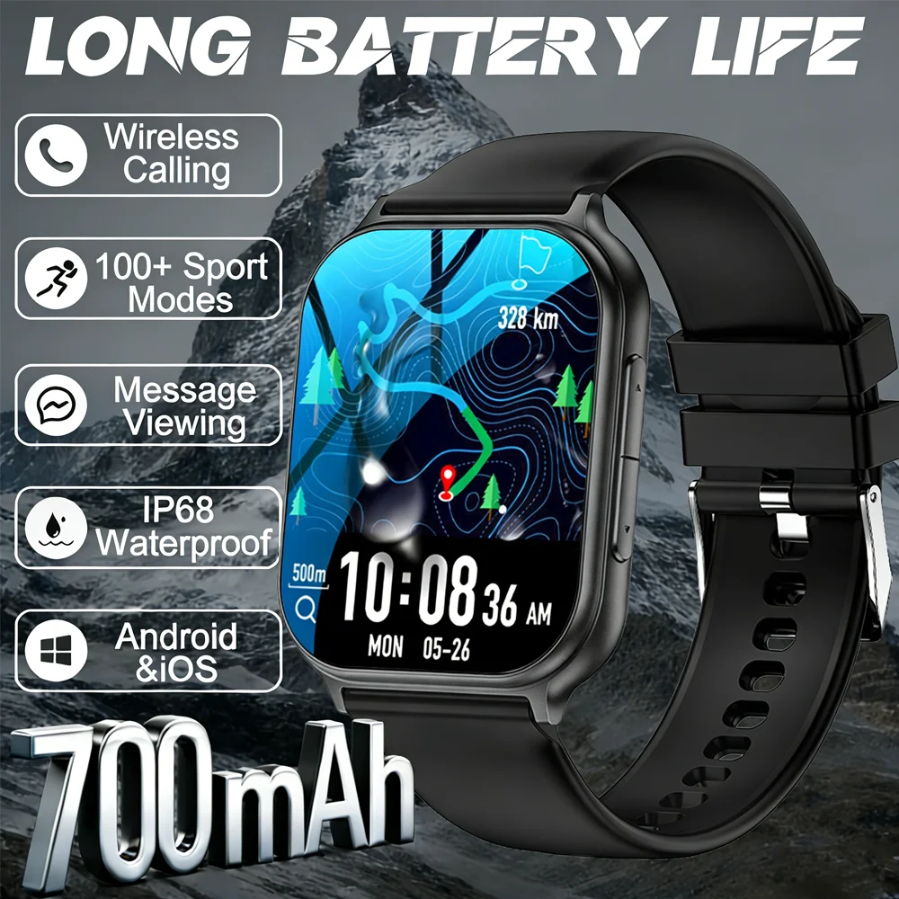 2026 New Lady Fashion Smart Watch IP68 Waterproof Bluetooth Call 100+ Sports Modes Heart Rate  Monitor Fashion Smartwatch Women