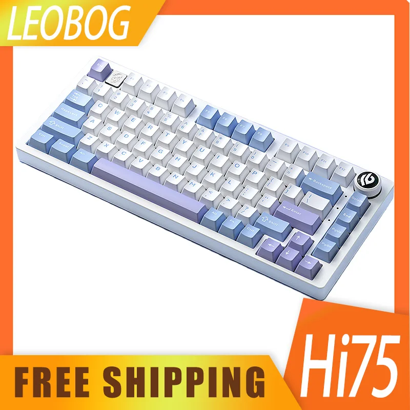 

Leobog Hi75 Mechanical Keyboard Aluminum Alloy 75% E-Sports Game Keyboard Custom 81key Rgb Keyboard For Desktop Computer