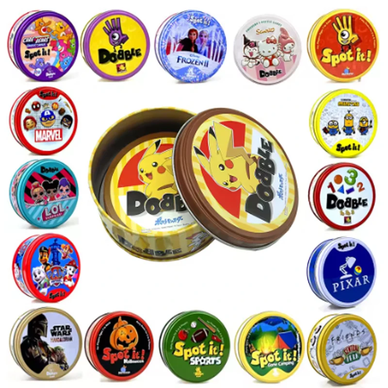 New Spot it Christmas Dobble Card Game Potte Age 6 Board Game 2 to 8 Players Party Game for Classic Family Double juego Cards