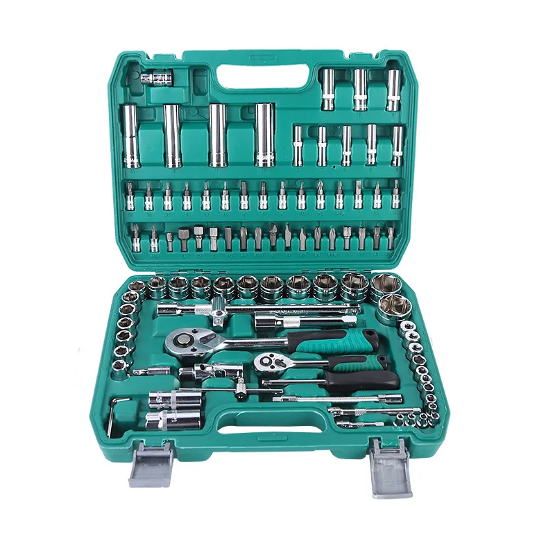 

94 Pieces Professional CR-V Socket Wrench Hand Tools Kit Sets For Auto Repair