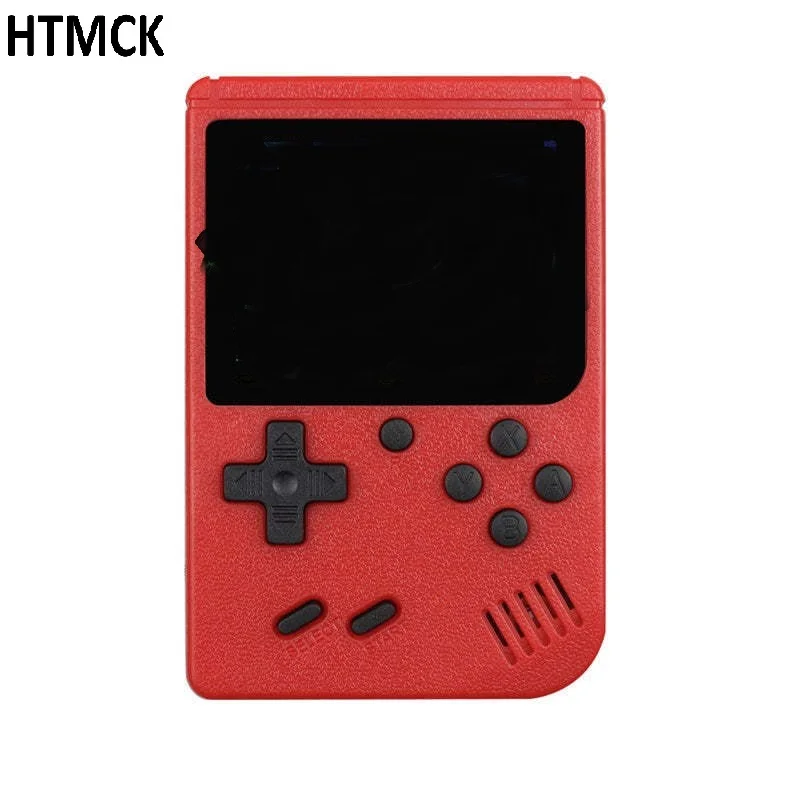 HTMCK Red Retro Classic Handheld Game Console for Children with 400 Built-in Games Rechargeable Small Gaming System