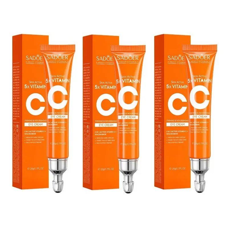 SADOER Vitamine C Oogcrème Anti Donkere Kringen Ogen Zakken Remover Hydraterende Verhelderende Verstevigende Huidverzorgingsproducten voor Ogen