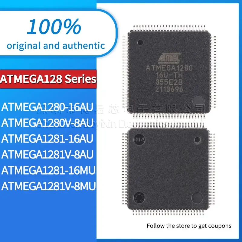 ATMEGA1280-16AU ATMEGA1280V-8AU ATMEGA1281-16AU ATMEGA1281-16MU ATMEGA1281V-8AU ATMEGA1281V-8MU original genuine