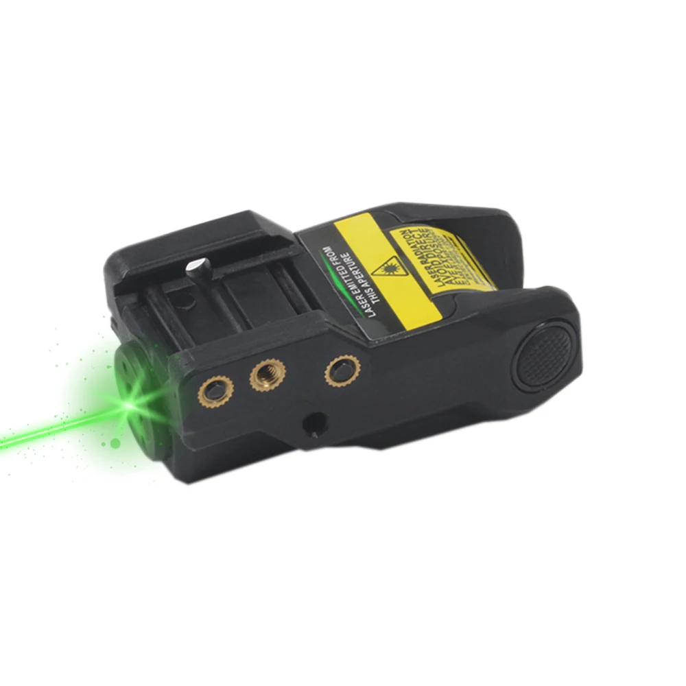 Subcompact Low Profile Tactical Rail Mount Green Laser Sight for Pistol Handgun Build-in USB Magnetic Touch Rechargeable Laser