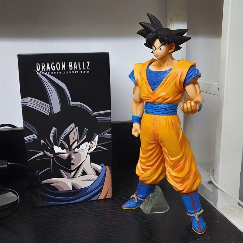 Anime Son Goku Action Figures Dragon Ball Figurine Black Hair Goku Model  PVC 31cm Collectible Toys Periphery Doll Birthday Gift