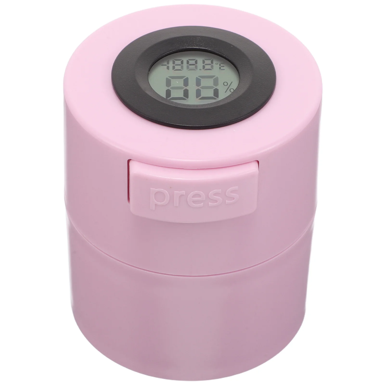 Airtight Lash Glue Storage Jar Eyelash Extension Holder With Temperature Humidity Display Leak-Proof Container For Salon