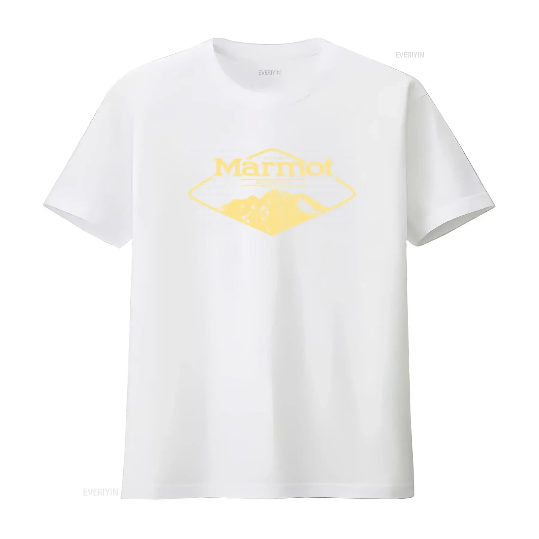 Marmot Mens Organic Cotton Mountain T Shirt Street Wear Print Sizes S 3Xl vintage Washed graphic Stylish Slightly Casual image 3