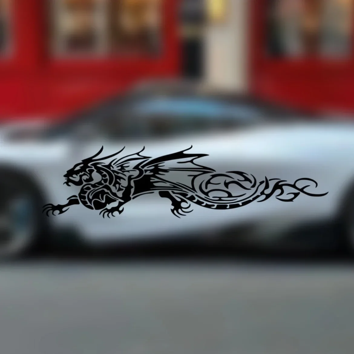 1PC 탈착식 드래곤 스티커 - 생생한 홀로그램 효과 및 판타지 분위기, 헬멧 장식, 노트북 커버 및 벽 거울에 이상적