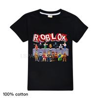 New ROBLOX Children T-shirts Cartoon ROBLOX Printed Girls Tees Boys Tops Short-sleeve Clothes For Summer Kids Fashion Outfits