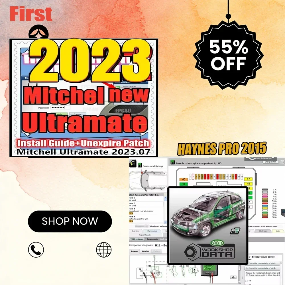 

Hot! 2025 Mitchell Ultramate 7 Complete Advanced Estimating System, Ultra Patch & HAYNES Vivid 2015.1 Automotive Workshop
