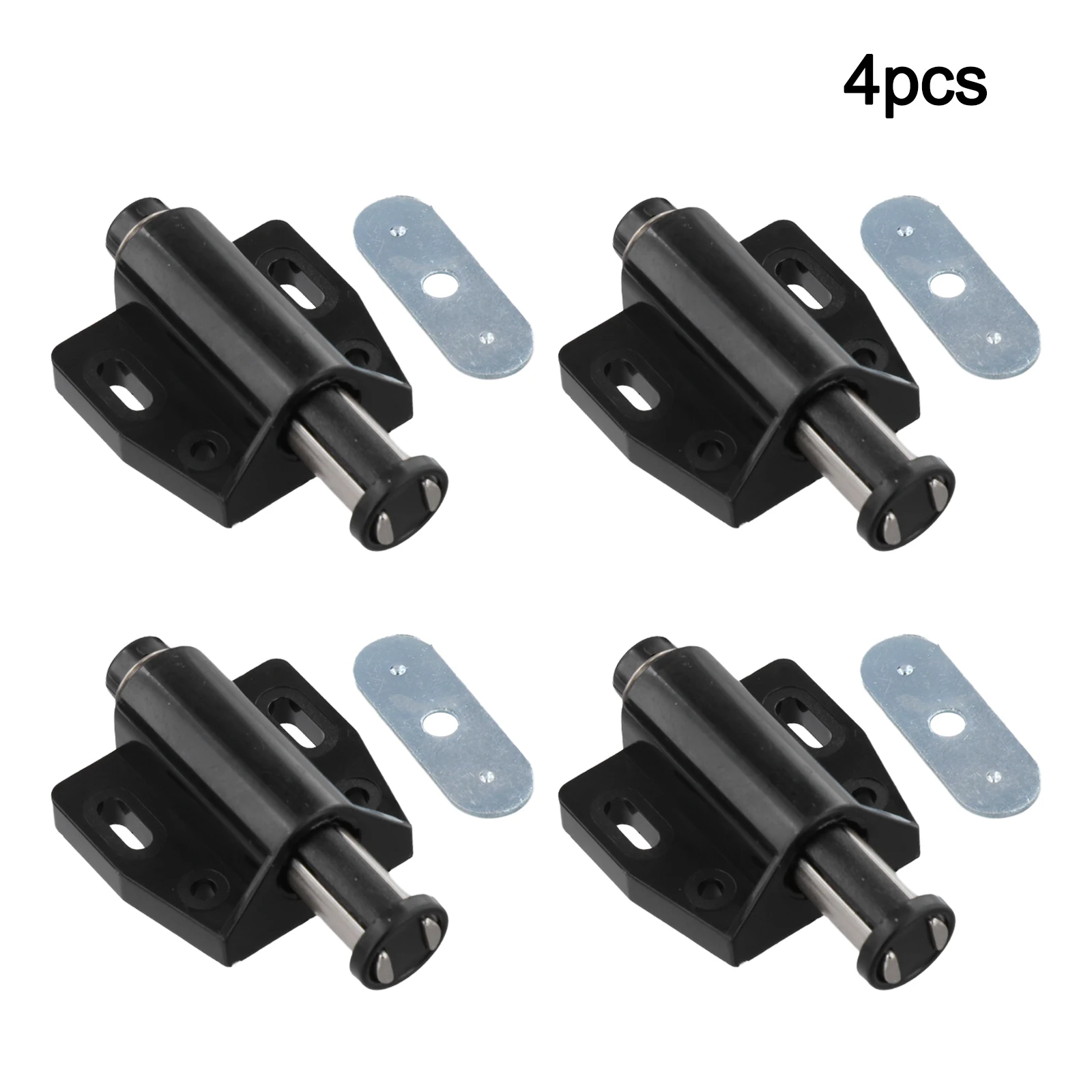 Brand New Practical Bathroom Kitchen Touch Latch Push To Open 4pcs/set White/Black Accessories Cabinet Doors Cupboard