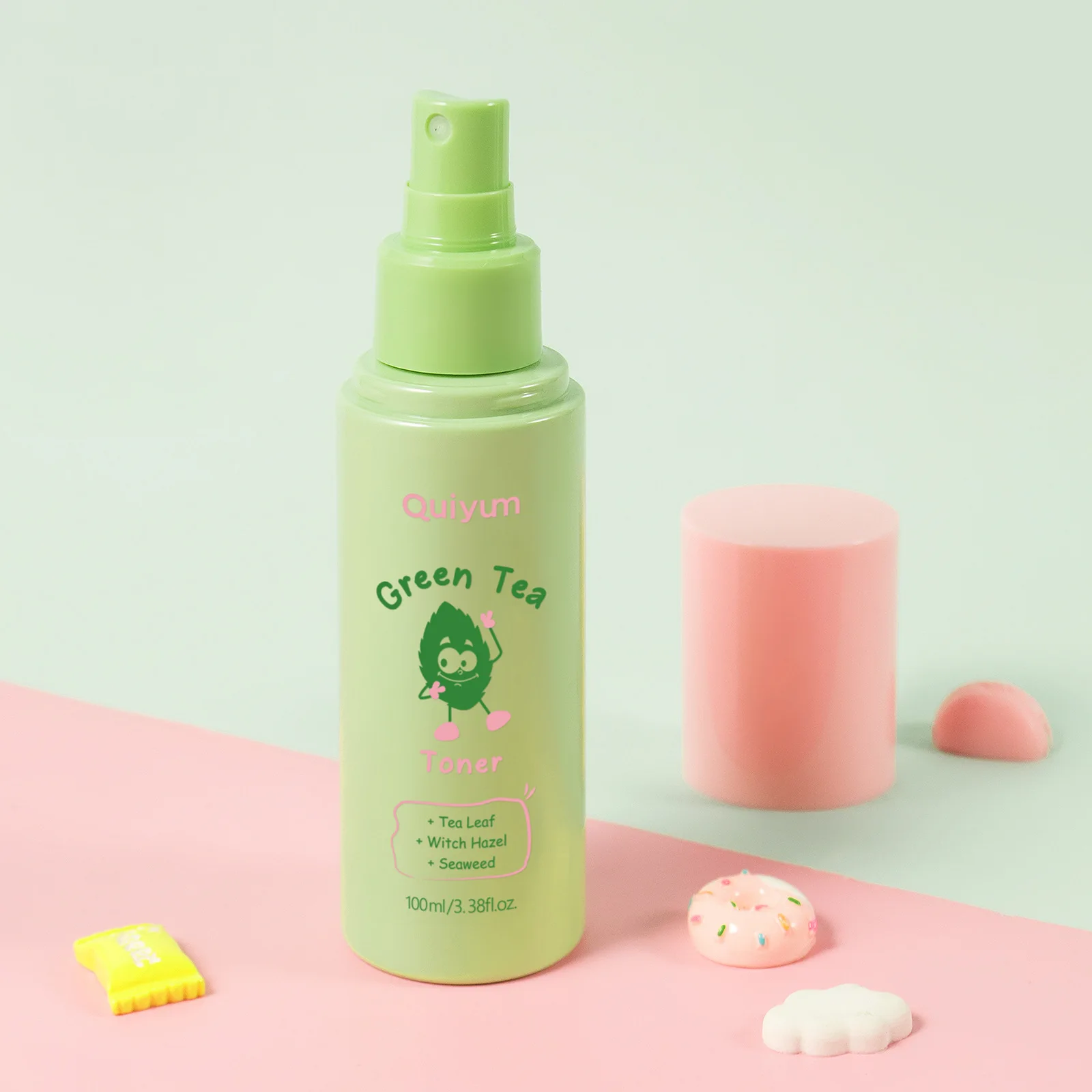 100ml Green Tea Toner Wet Compress Hydrating Moisturizing Oil Control Firming Lifting Skin Tone Face Skin Care Products