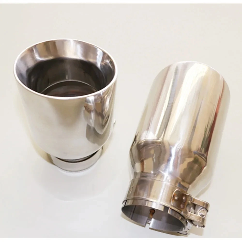 1 Piece Newest Style Top Quality 304 Stainless steel Universal Exhaust System End Pipe+Car Exhaust Tip