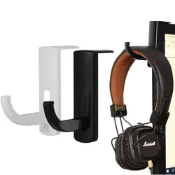 1PC Self-adhesive Headphone Hook Headset Hanger Holder Hook Tape Sticker for Desk PC Display Monitor Plastic Stand Accessories
