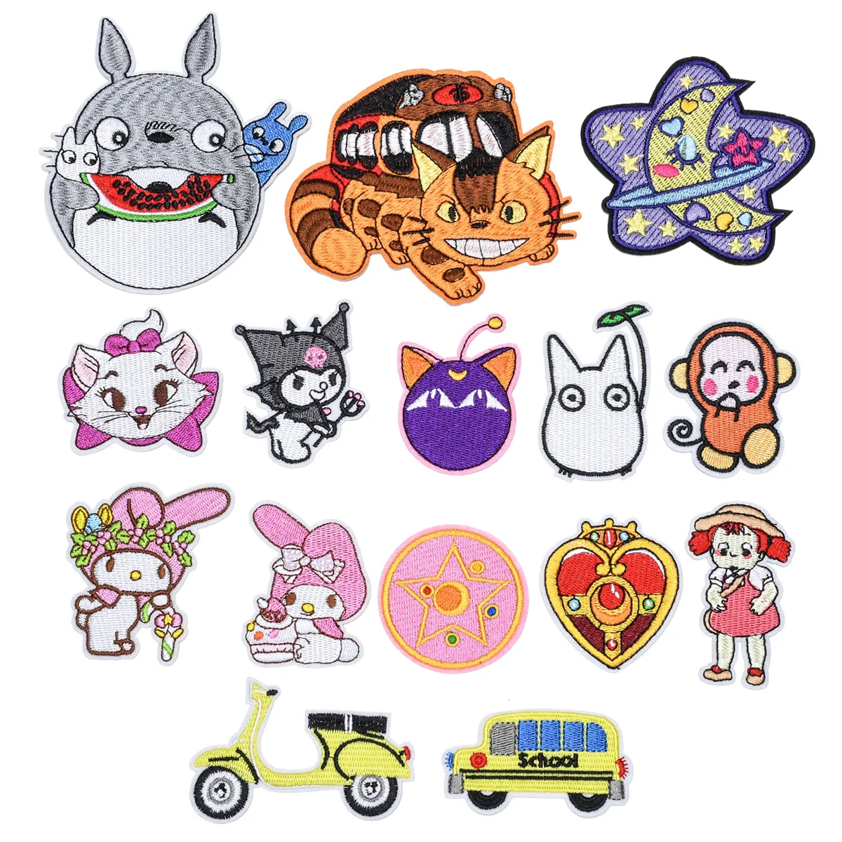 New Embroidery Ironing Cute Cartoon Animal Car Pattern Patch DIY Clothing Luggage Decorative Accessories