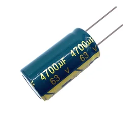 10pcs Electrolytic Capacitor 63V4700UF 63V 4700UF 22X40 mm High Frequency Low ESR Aluminum Capacitors