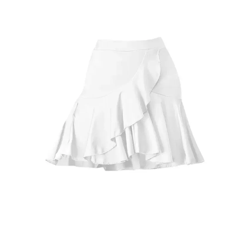 AD1 3 Farben Kinder Latin Dance Kleid Praxis Kleider Latin Performance Für Frauen Mädchen Spandex Wettbewerb Prüfung Danc5@rD ~