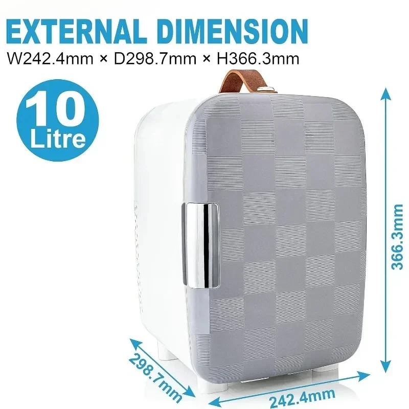 Deluxe Mini Fridge Cooler Compact Portable High Efficiency Quiet Cooling System Suitable for Bedroom Office