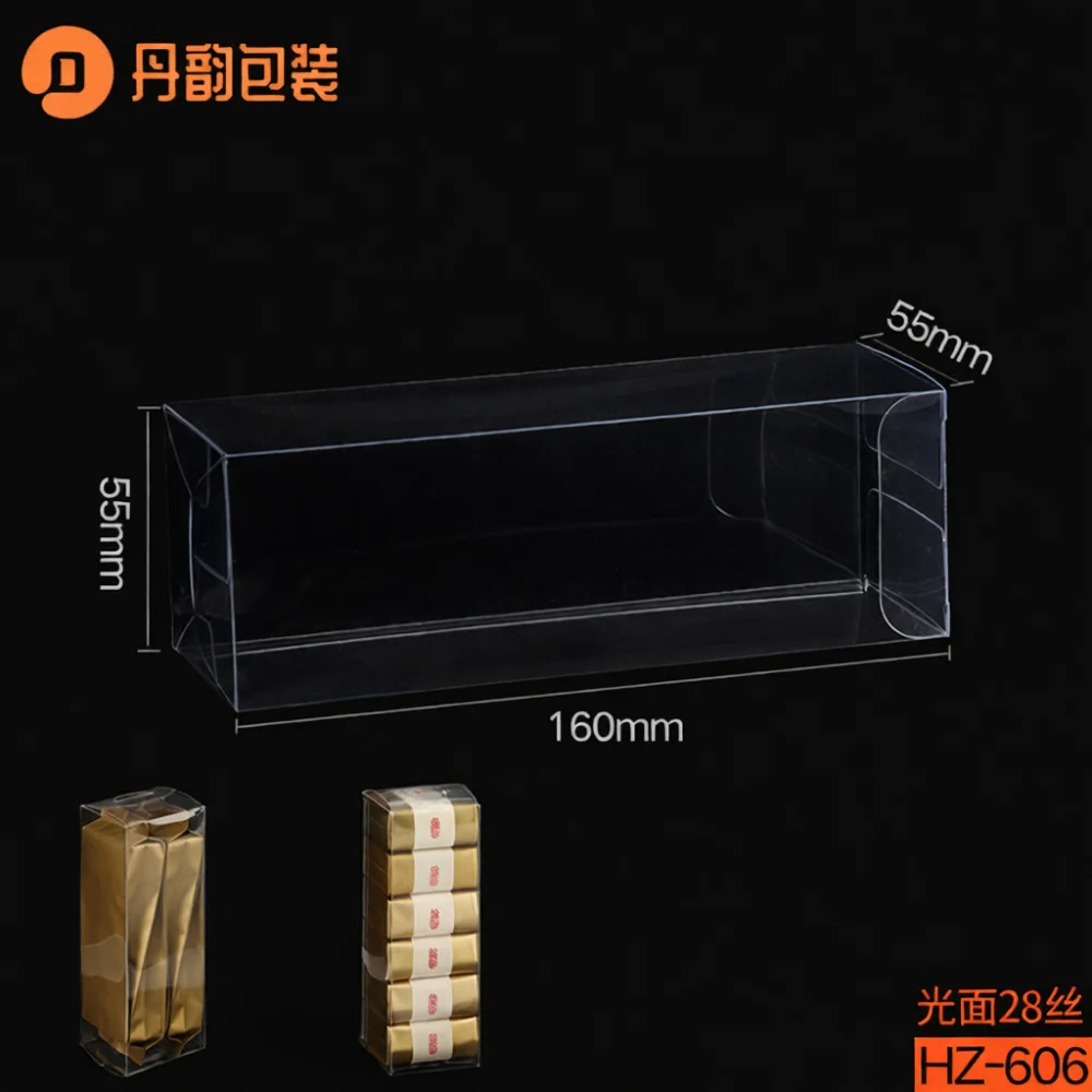 Thickened Tea Packaging Box PET Transparent Container For Oolong Da Hong Pao Sample Storage Organizer Durable Plastic Case