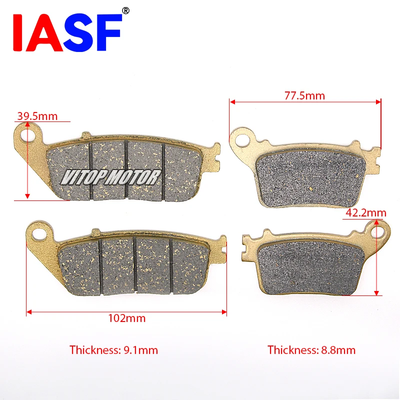 Fits for HONDA CB 600F CB600F Hornet 2007-2012 Motorcycle Disc Brake Pads
