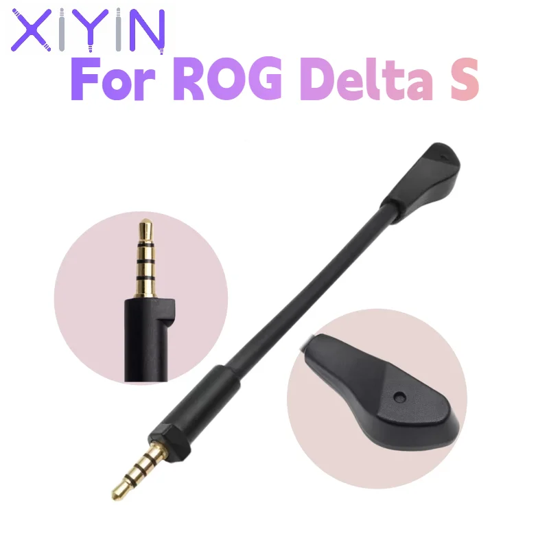 Micrófono Desmontable de Repuesto de 3.5mm para Auriculares de Juego ASUS ROG Delta S, Micrófono de Juego Desmontable con Reducción de Ruido, Plug and Play