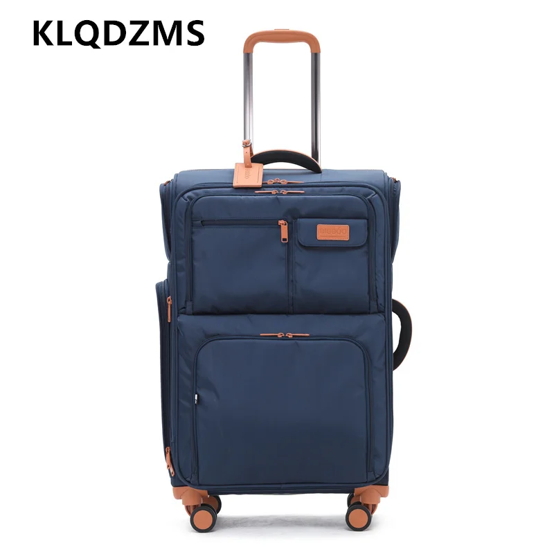 KLQDZMS Luggage Travel Bag Set Men's Boarding Box Women's Trolley Case Oxford Cloth Large Capacity 20