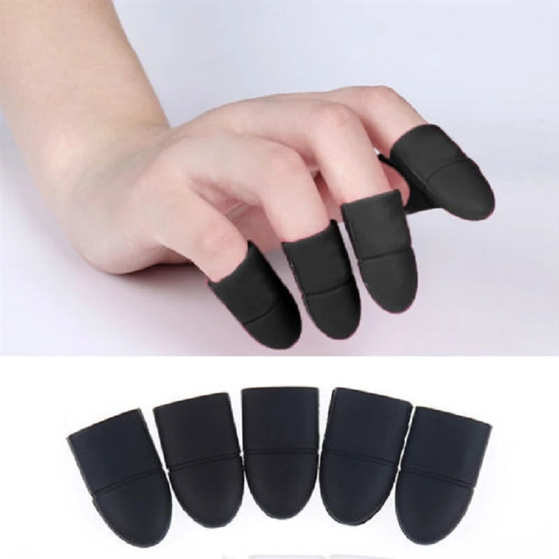 10 pezzi Clip per smalto per unghie Soak Off tappo in Silicone Gel Lak Remover Wraps suggerimenti per la pulizia dello sgrassante delle unghie strumenti per Manicure con vernice per le dita