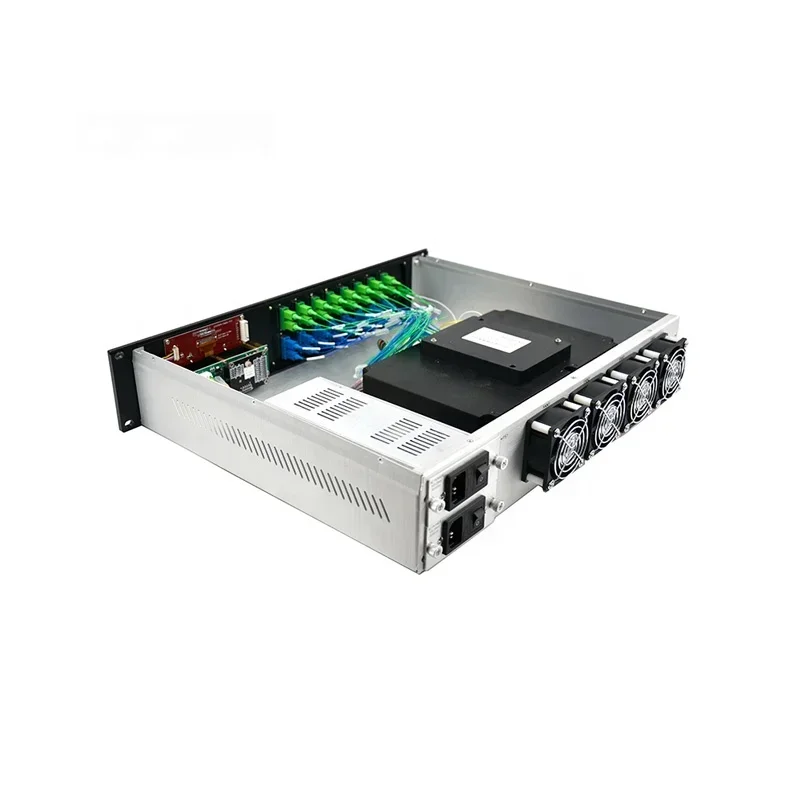 Top Quality  FTTH 1550nm  WITH WDM  Multi-Way Optical Amplifier SC/APC LC/APC 8 /16/24 /32 Output