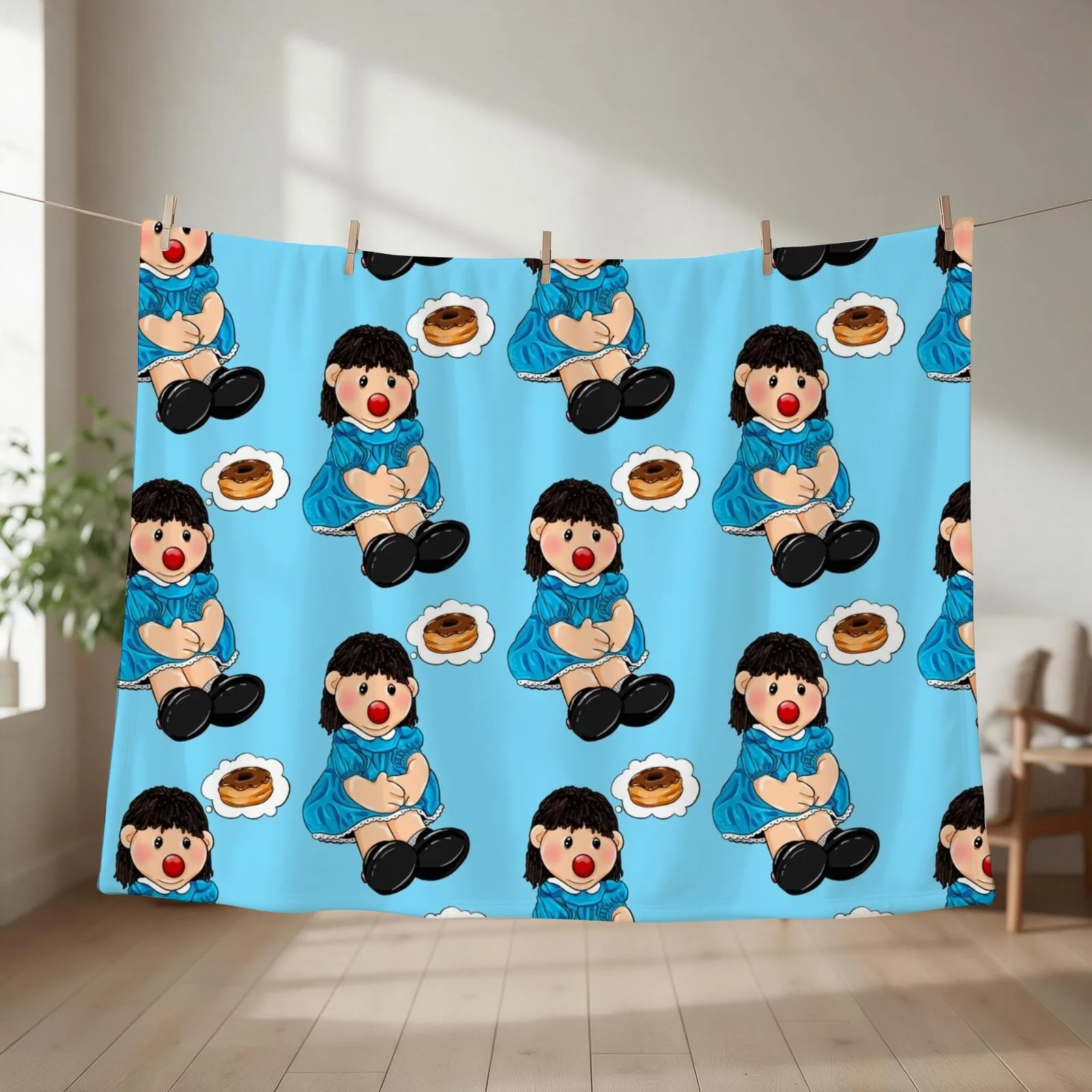Molly The Dolly Throw Blanket couch cozy soft plush fuzzy picnic outdoor blanket