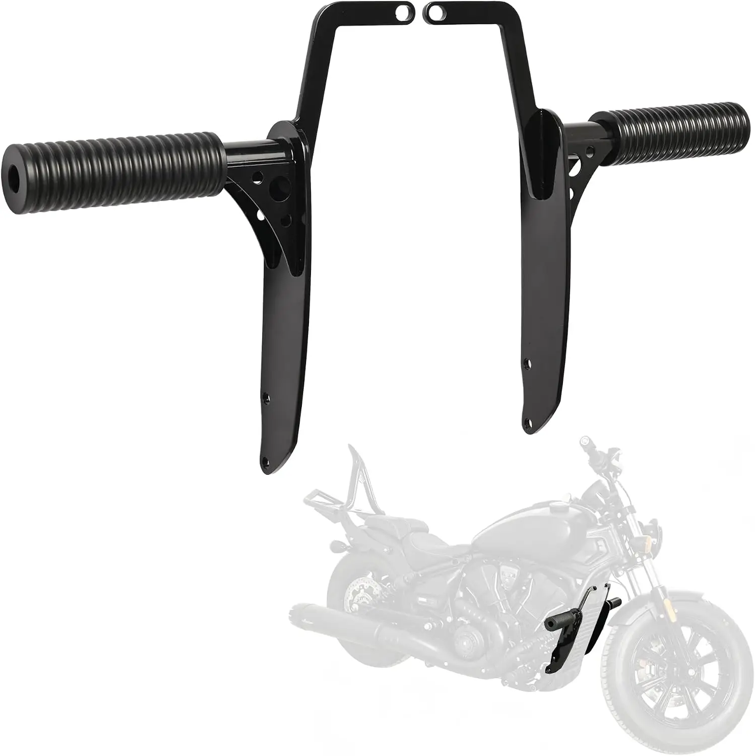 Motorcycle Engine Guard Crash Bar with Highway Foot Peg Footrest Compatible with Indian Scout Bobber 2025-2026 Access