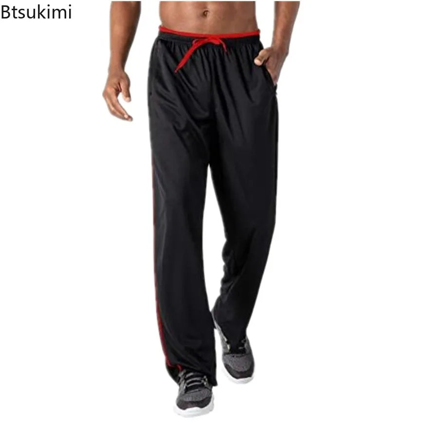 Spring New Men's Joggers Pants Baggy Breathable Drawstrinng Sweatpants Hip Hop Casual Straight Trousers Male Workout Gyms Pants