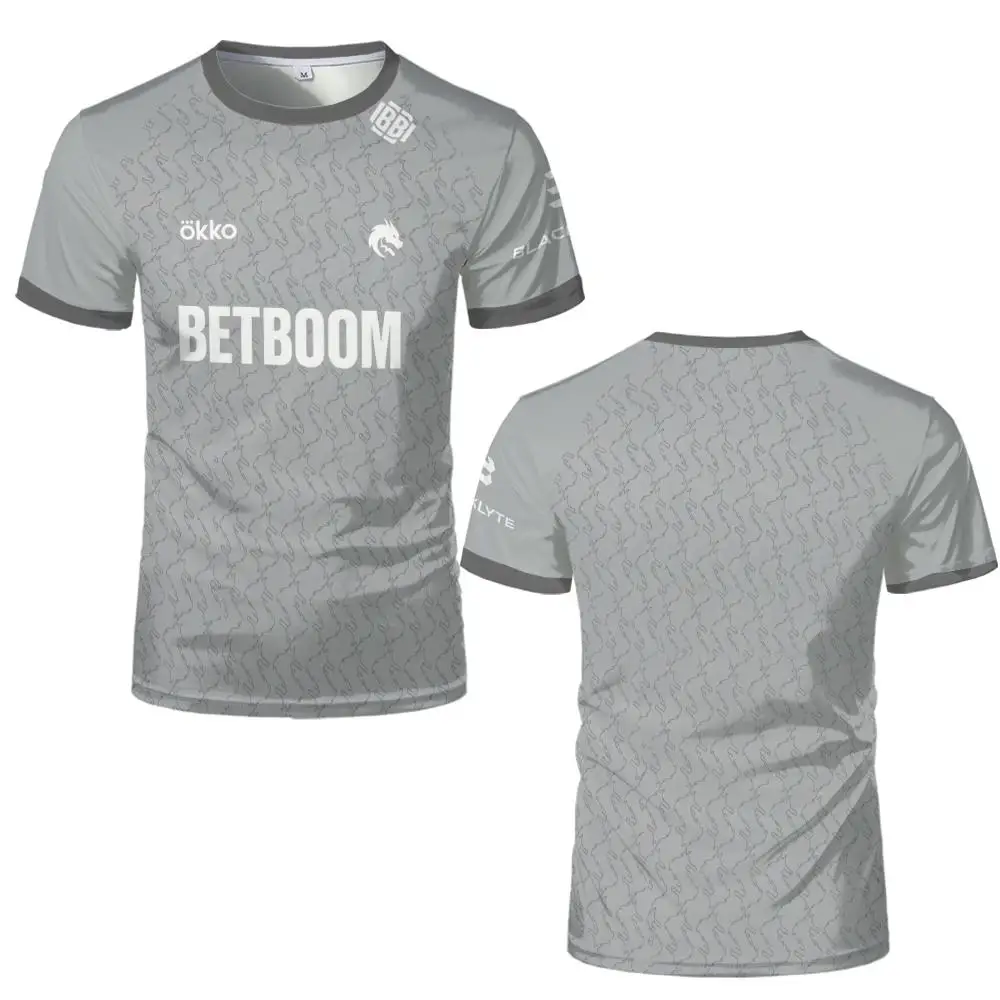 2026 Neues E-Sport-Team Spirit Dota2 Trikot Spieler Tägliche Trainingsuniform Sommer Sport Freizeit Atmungsaktives Schnelltrocknendes T-Shirt – Detail 3