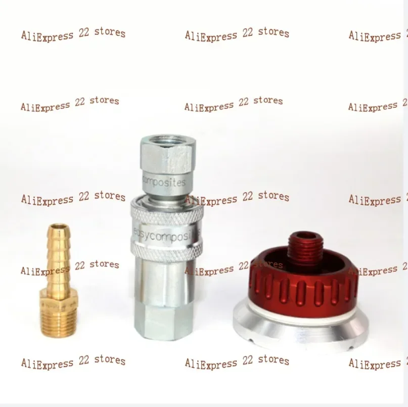 1 setVacuum valve nozzle self sealing metal Reusable Vacuum Bag Connector for Prepreg Vacuum Process Carbon fiber resin infusion