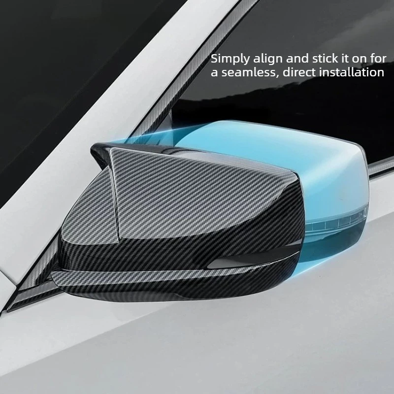 

For Cadillac CT5/CT6 2020-2026 Modified Horn Rearview Mirror Rearview Mirror Protective Case Car Exterior Accessories Supplies