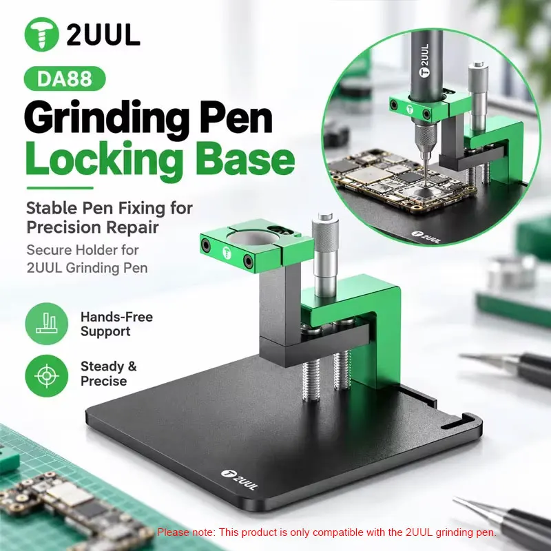 2UUL DA88 Grinder Pen Stand Compatible with 2UUL Grinder Pen Locking Base Holder for Workbench Tool Positioning and Repair